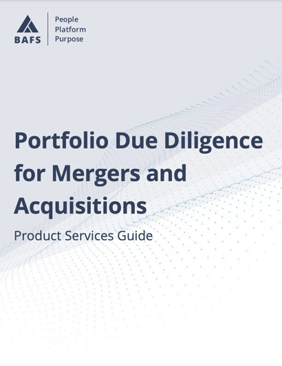 Portfolio Due Diligence for Mergers and Acquisitions